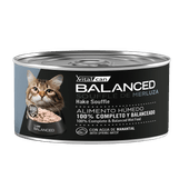 Alimento Húmedo Vitalcan Balanced Soufflé Gato Senior Sabor Merluza Lata x 85gr