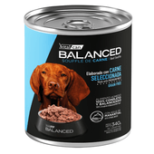 Alimento Húmedo Vitalcan Balanced Soufflé Perro Adulto Sabor Carne Lata x 340gr
