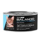 Alimento Húmedo Vitalcan Balanced Soufflé Gato Adulto Sabor Merluza Lata x 85gr