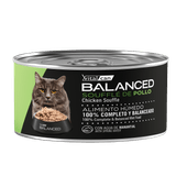 Alimento Húmedo Vitalcan Balanced Soufflé Gato Castrado Sabor Pollo Lata x 85gr