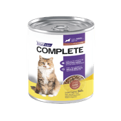 Alimento Húmedo Vitalcan Complete Gato Adulto Trocitos de Carne en Salsa Lata x 340gr.