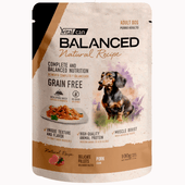 Alimento Húmedo Vitalcan Balanced Natural Recipe Perro Adulto Delicados Filetes de Cerdo Pouch x 100gr.