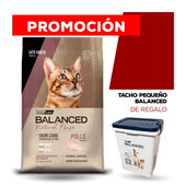 Alimento VitalCan Balanced Natural Recipe Gato Adulto con Pollo x 7,5 kg + TACHO CHICO BALANCED DE REGALO