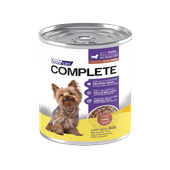 Alimento Húmedo Vitalcan Complete Perro Adulto Raza Pequeña Trocitos de Carne en Salsa Lata x 340gr.